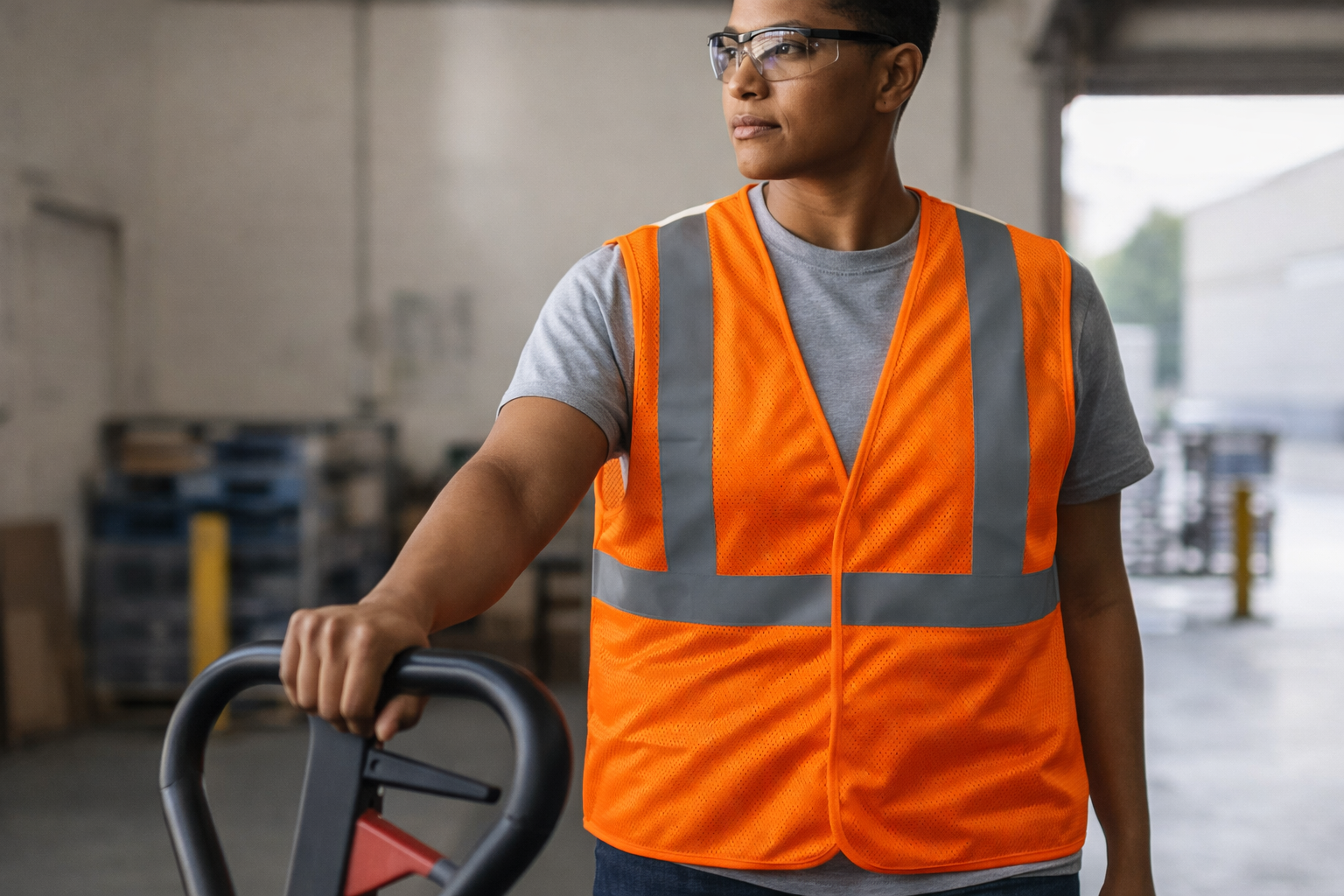 Orange Class 2 Super  Economy Mesh Vest - H+L