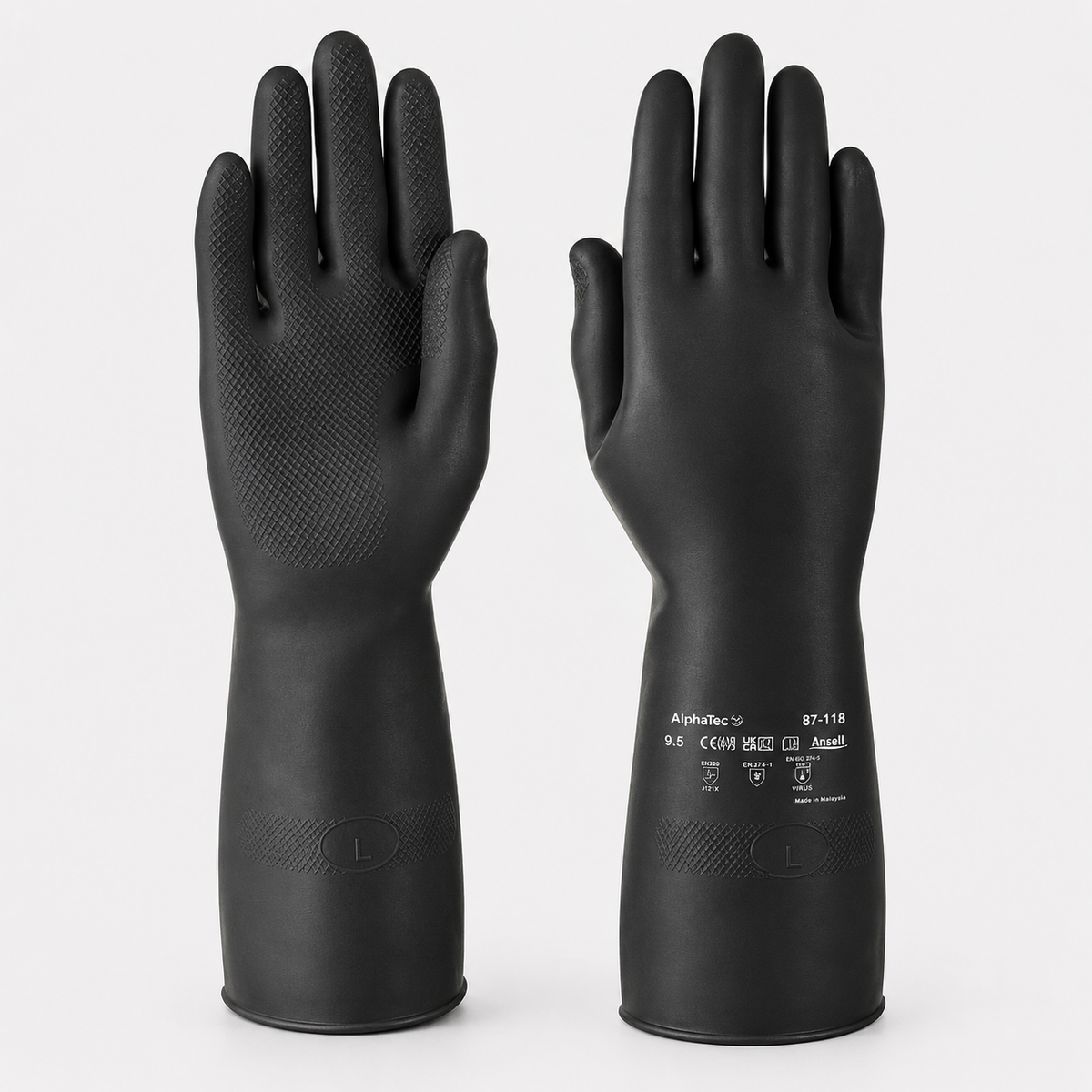 Ansell AlphaTec 87-118 Heavy Chemical Gloves