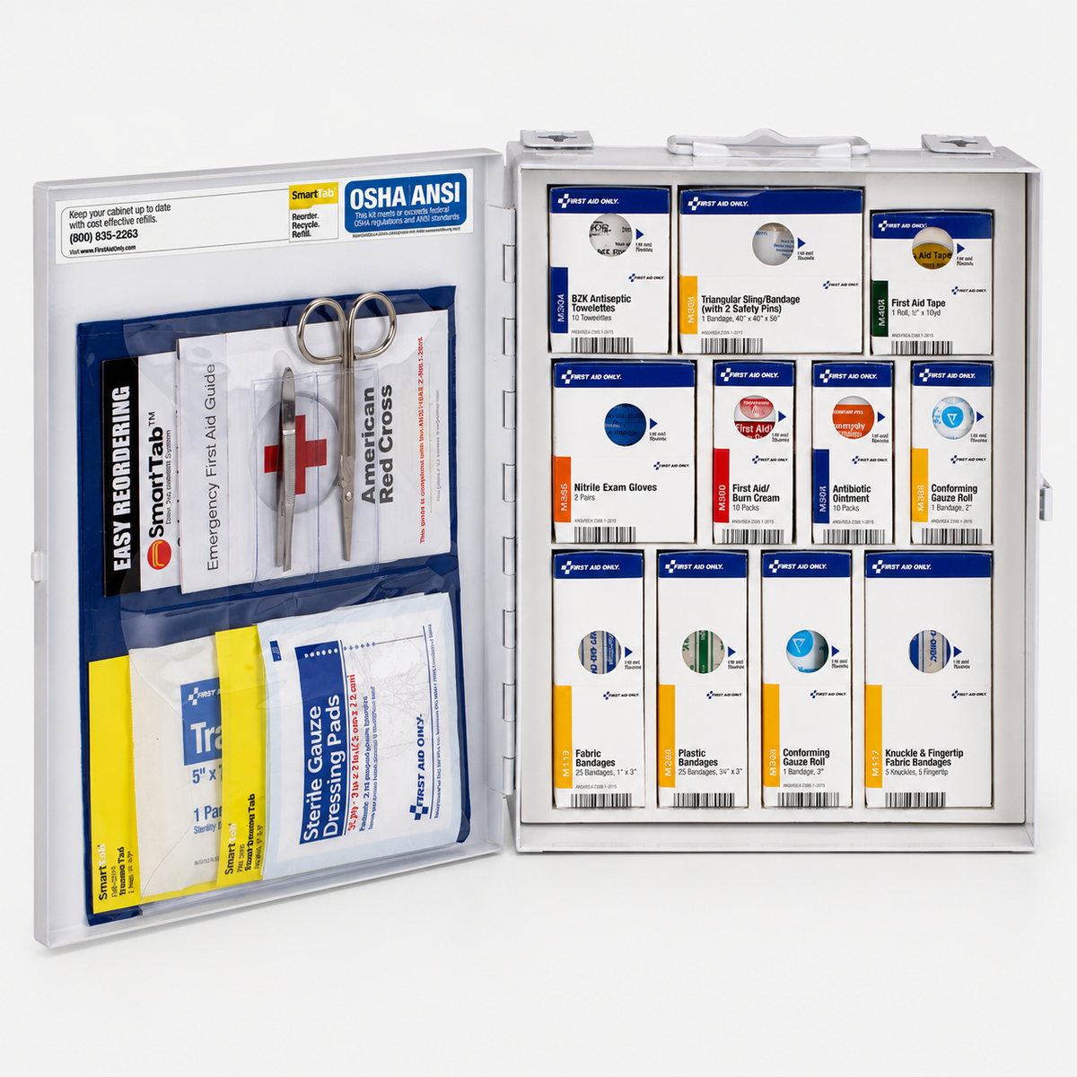 Acme United First Aid Only SmartCompliance 25-Person First Aid Cabinet