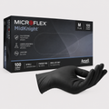 Ansell Microflex MidKnight Black Nitrile Gloves