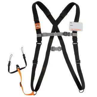 Squids 3138 Barcode Scanner Harness + Lanyard - Breakaway Design, Airprene Padding